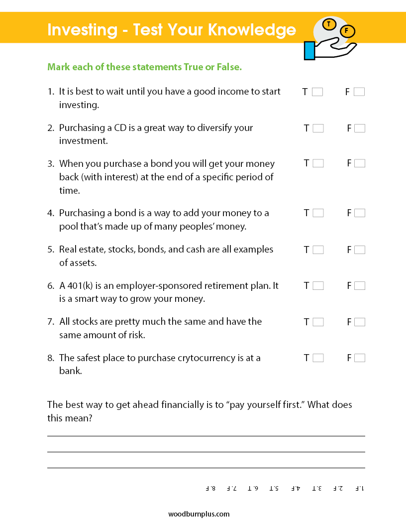 Investing - Test Your Knowledge