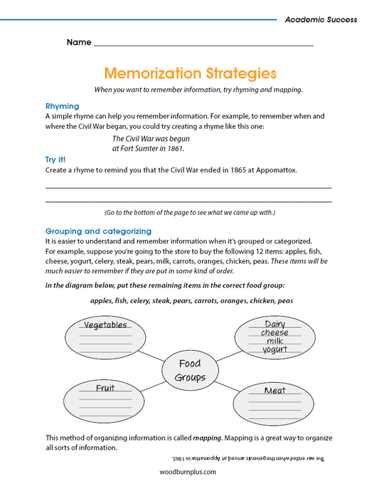 Memorization Strategies
