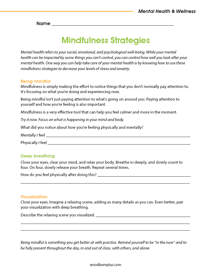 Mindfulness Strategies