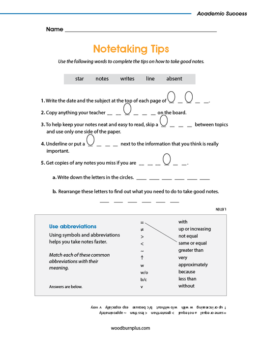 Notetaking Tips