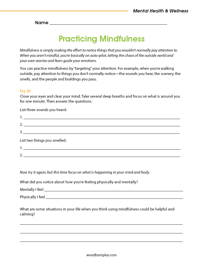 Practicing Mindfulness