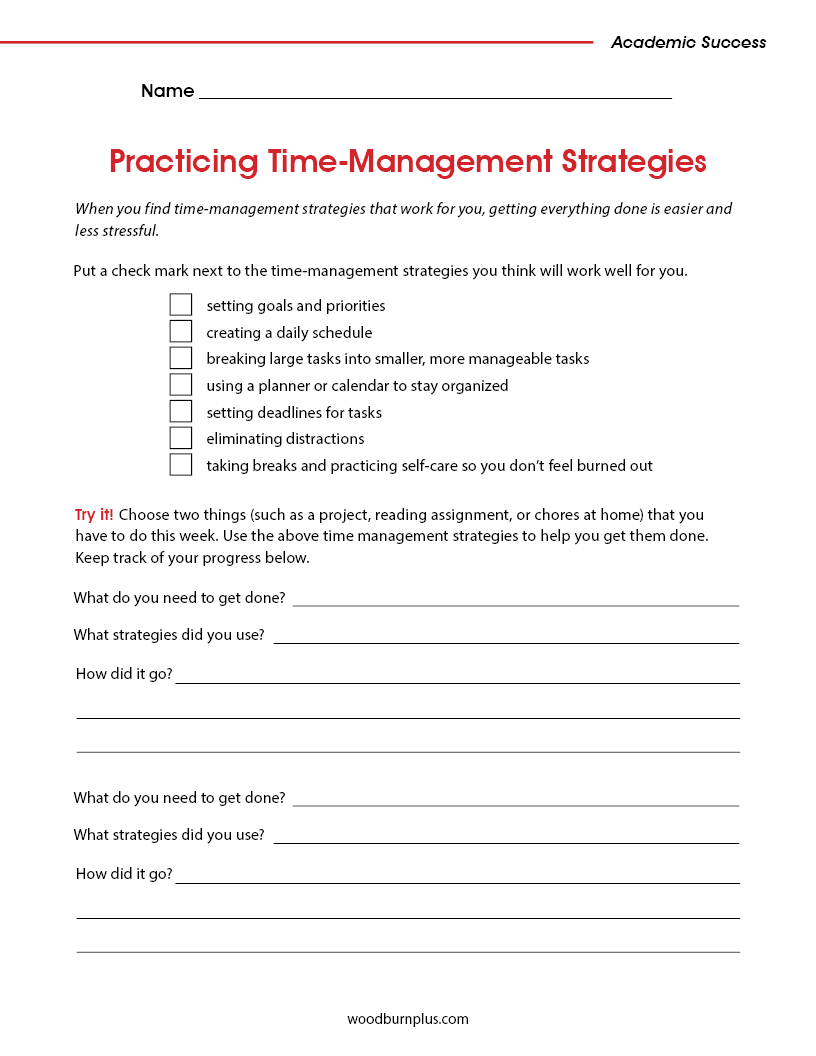 Practicing Time-Management Strategies
