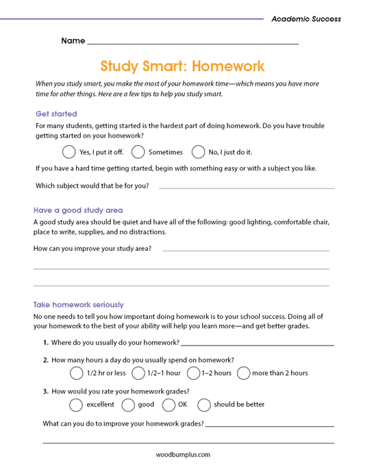 Study Smart: Homework