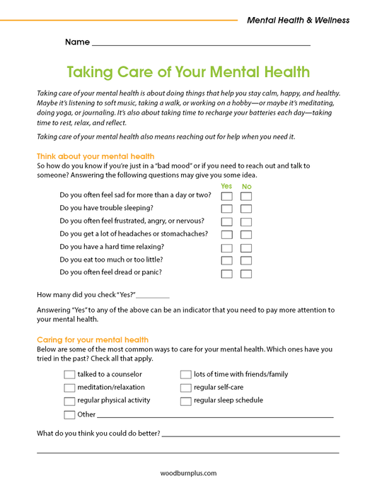 Taking Care of Your Mental Health