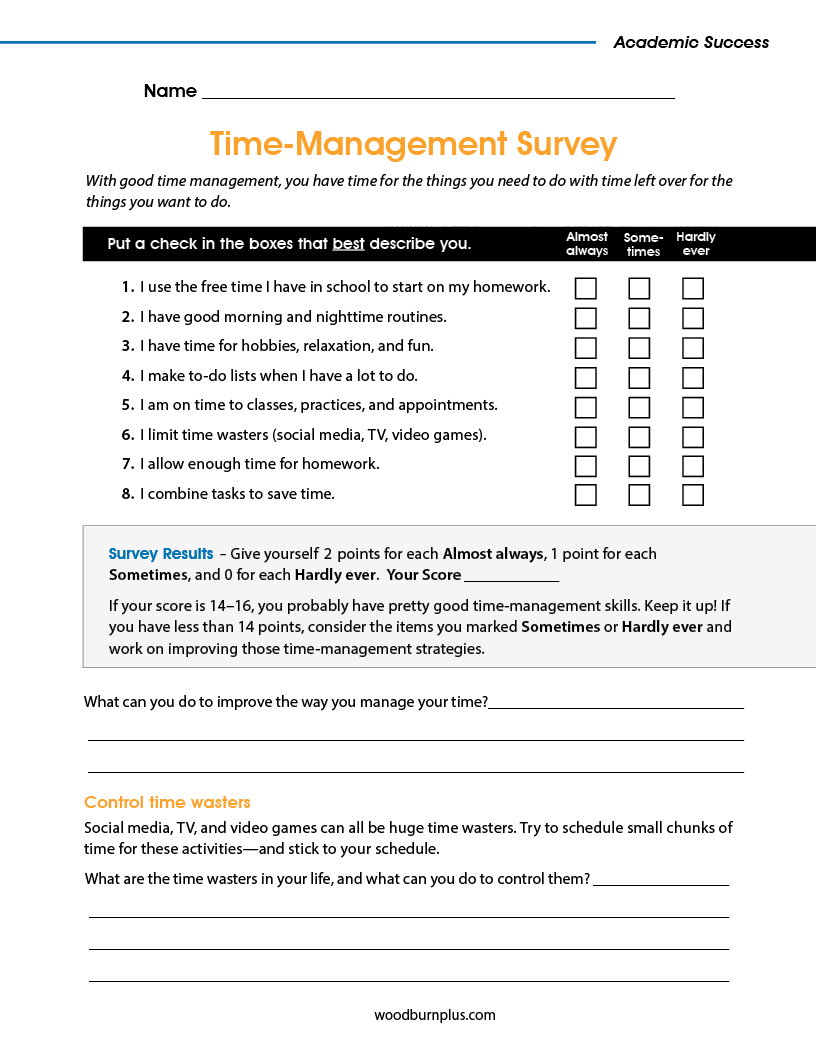 Time-Management Survey