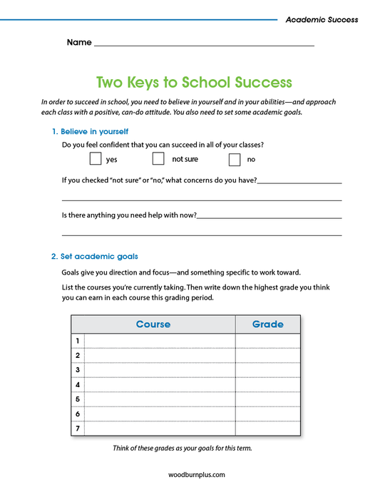 Two Keys to School Success
