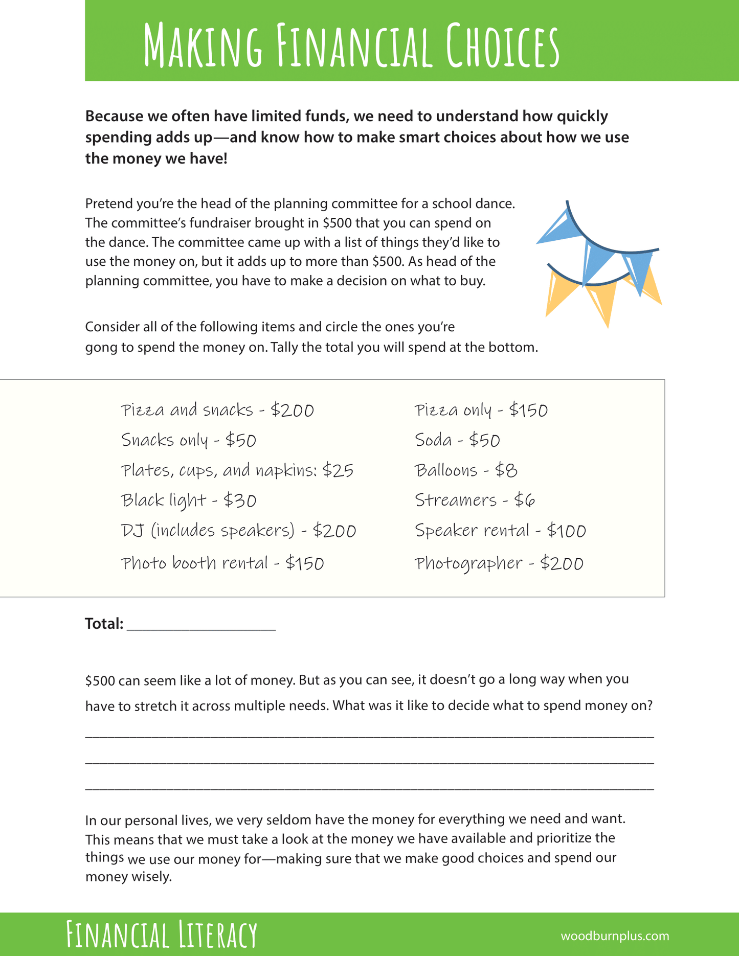 Making Financial Choices