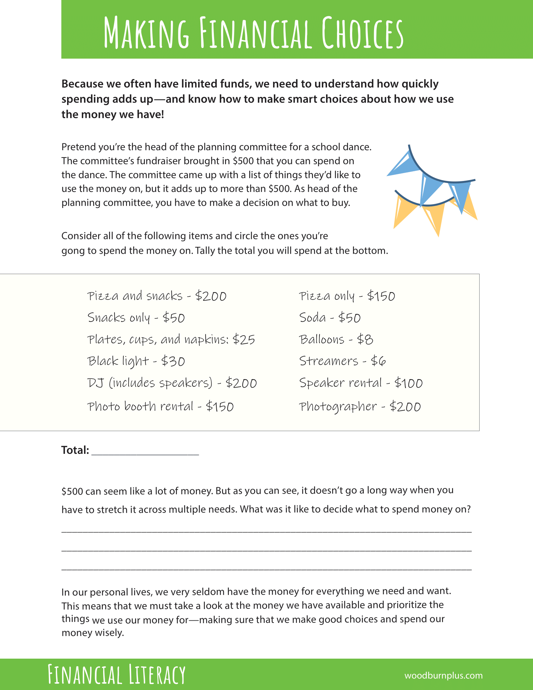 Making Financial Choices