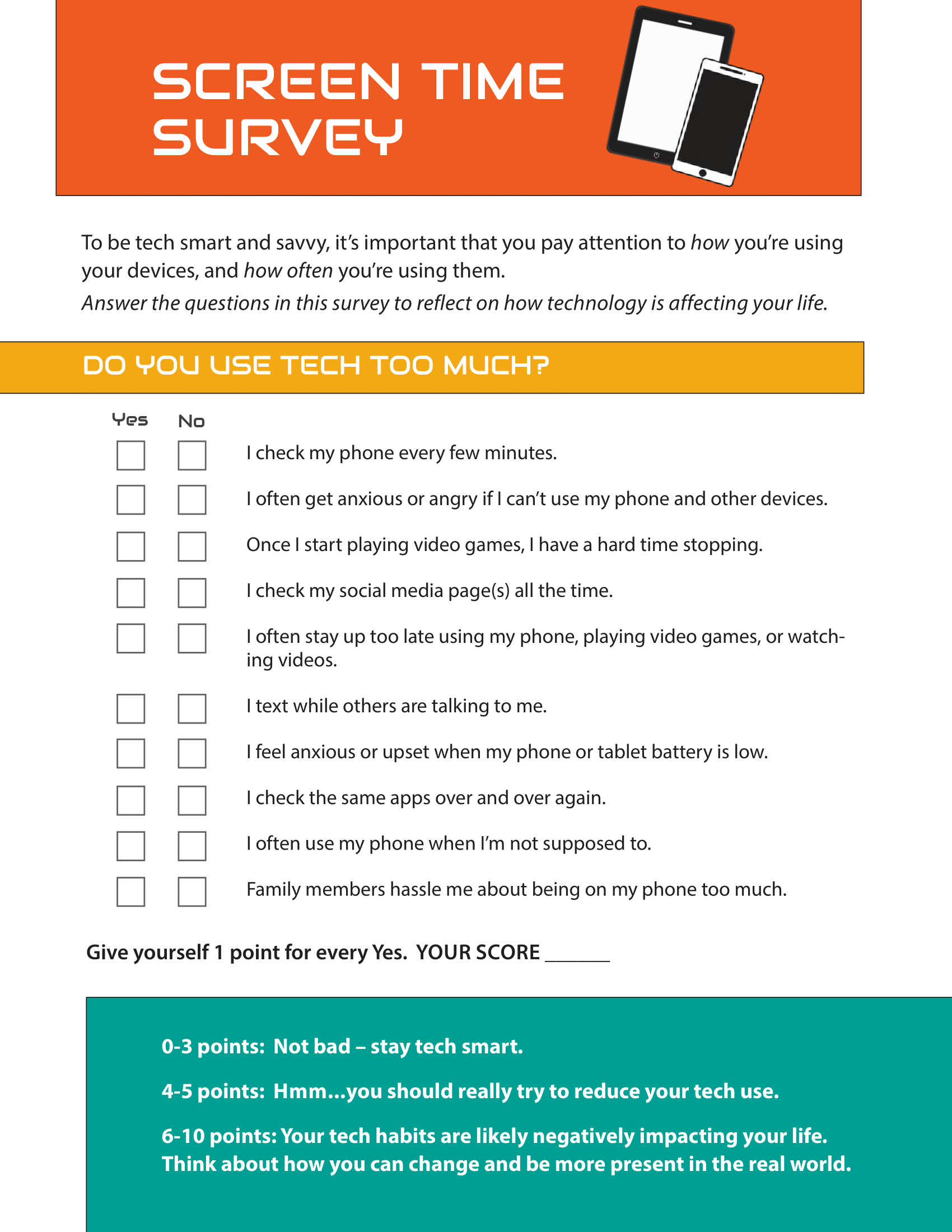 Screen Time Survey – Woodburn Plus