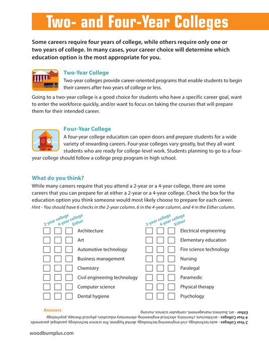 Two- and Four-Year Colleges