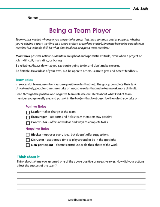 Being a Team Player