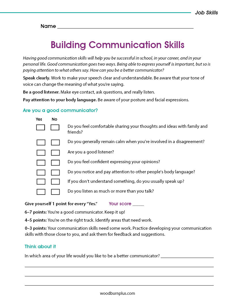 Building Communication Skills