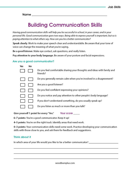 Building Communication Skills