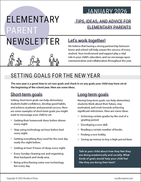 Elementary Parent Newsletter - January 2026