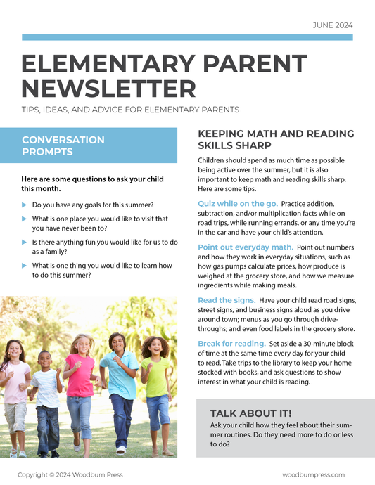 Elementary Parent Newsletter - June 2024
