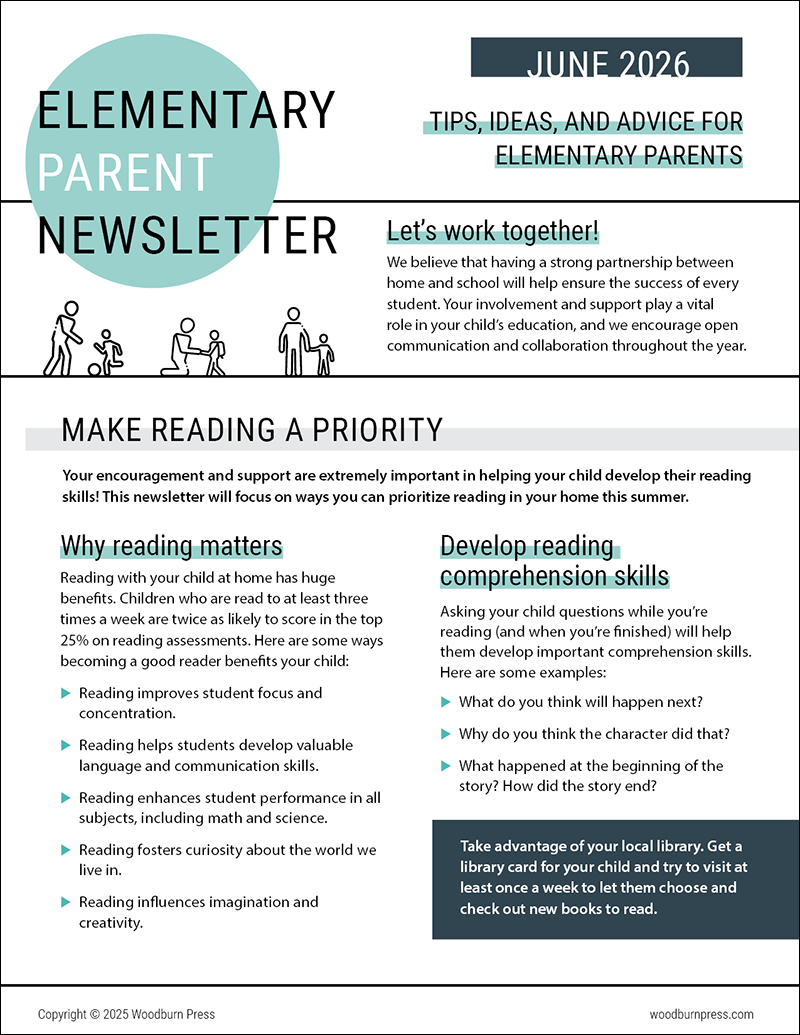 Elementary Parent Newsletter - June 2026
