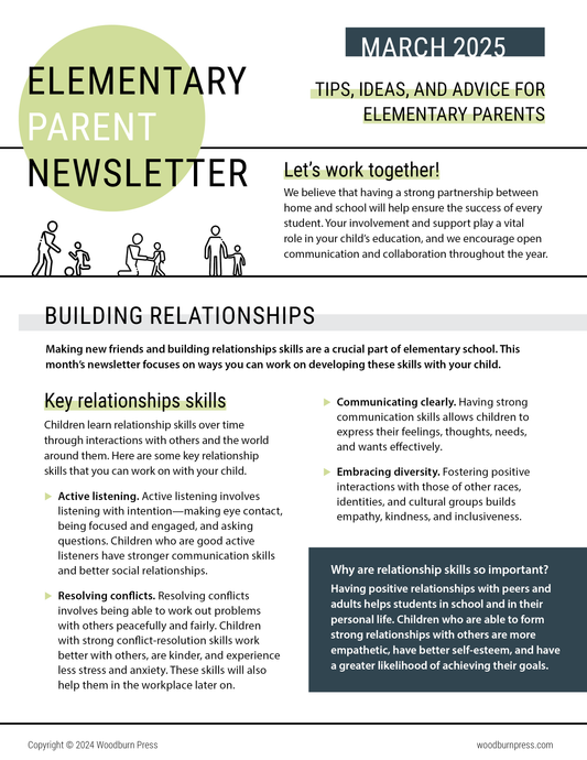 Elementary Parent Newsletter - March 2025