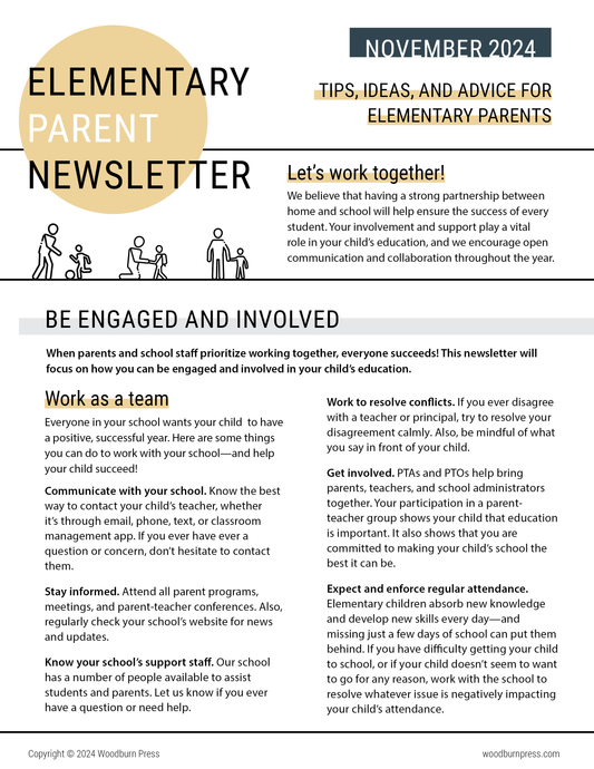 Elementary Parent Newsletter - November 2024