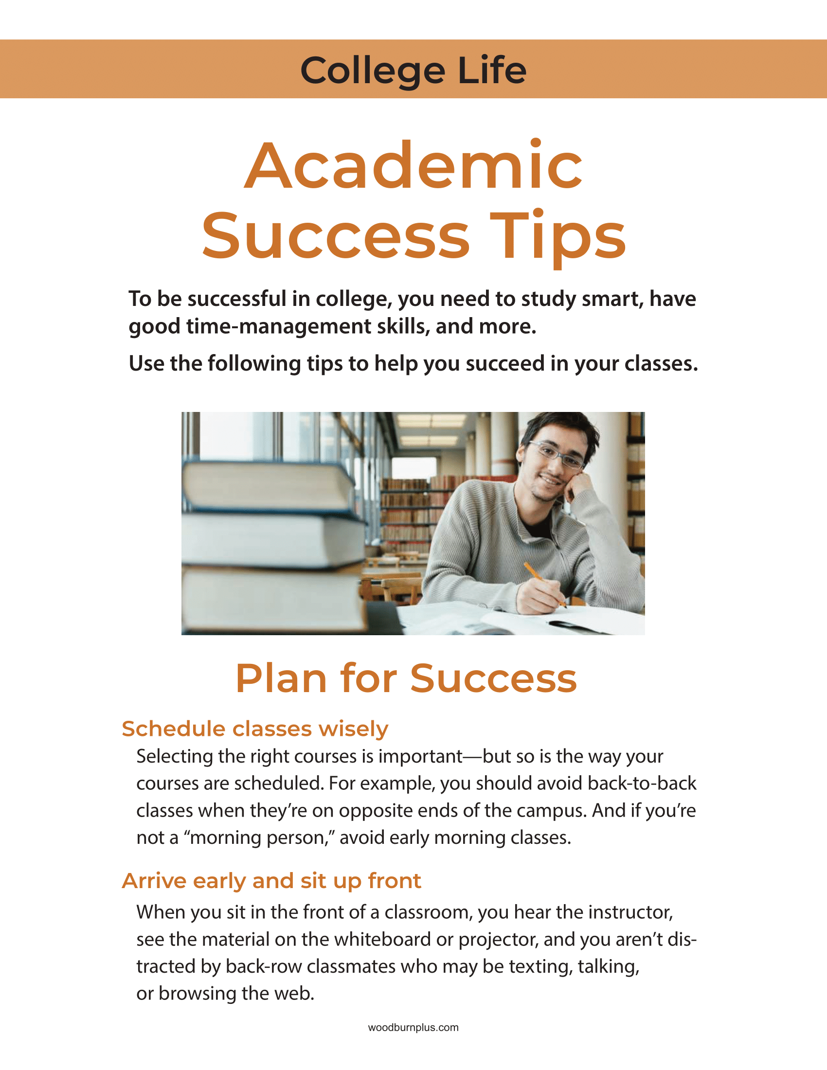 College Life - Academic Success Tips – Woodburn Plus