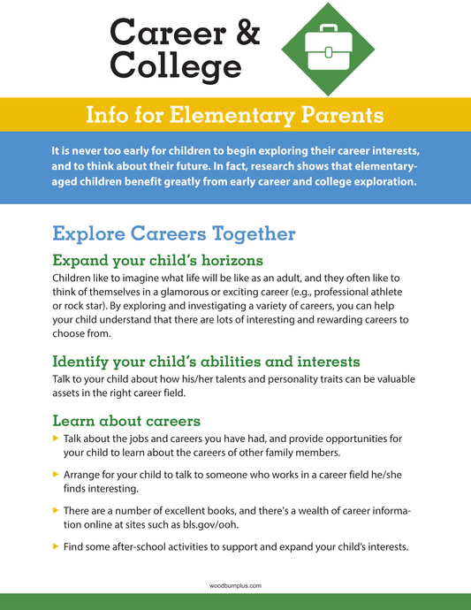 Career and College - Info for Elementary Parents