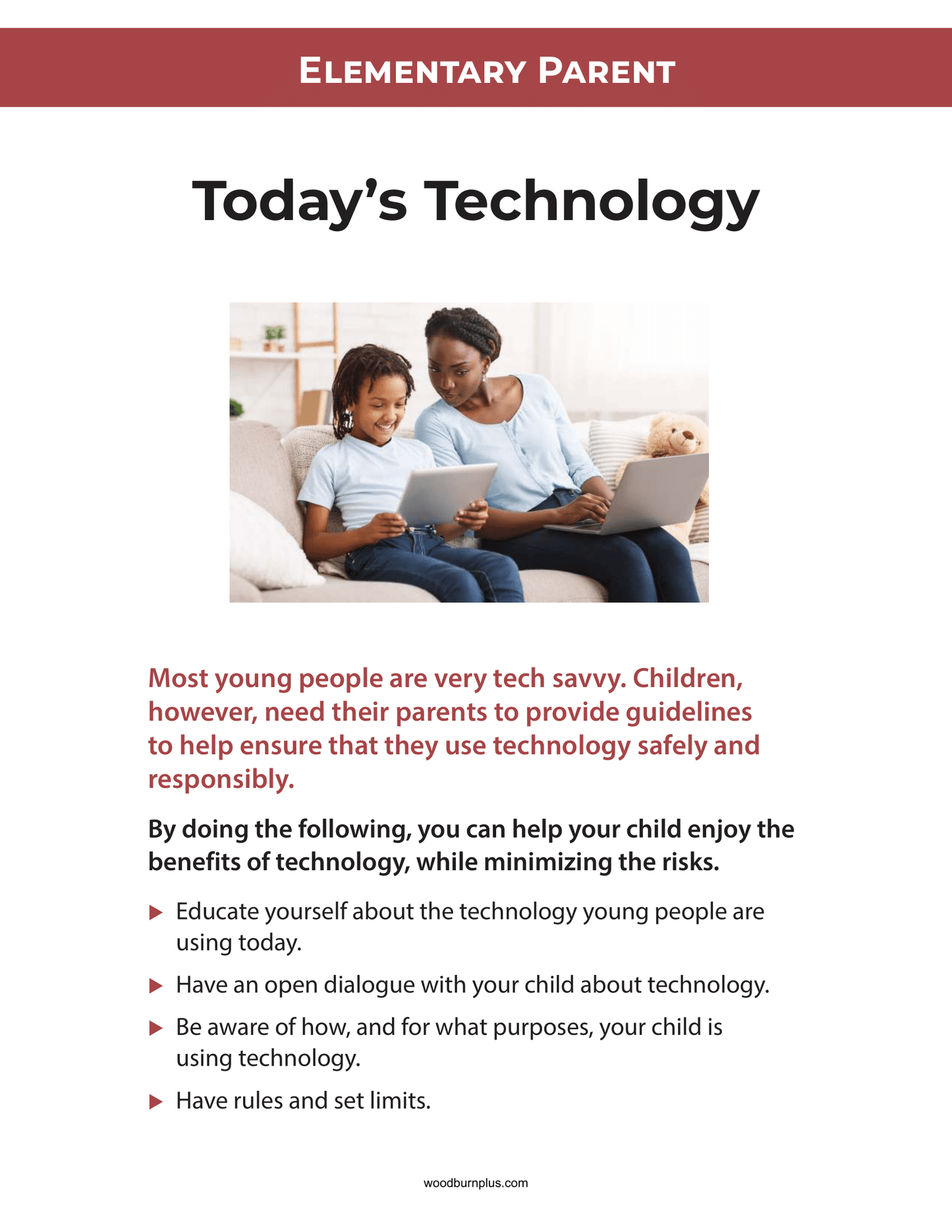 Elementary Parent - Today's Technology