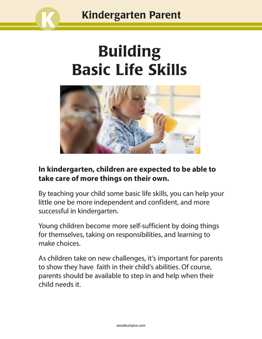 Kindergarten Parent - Building Basic Life Skills