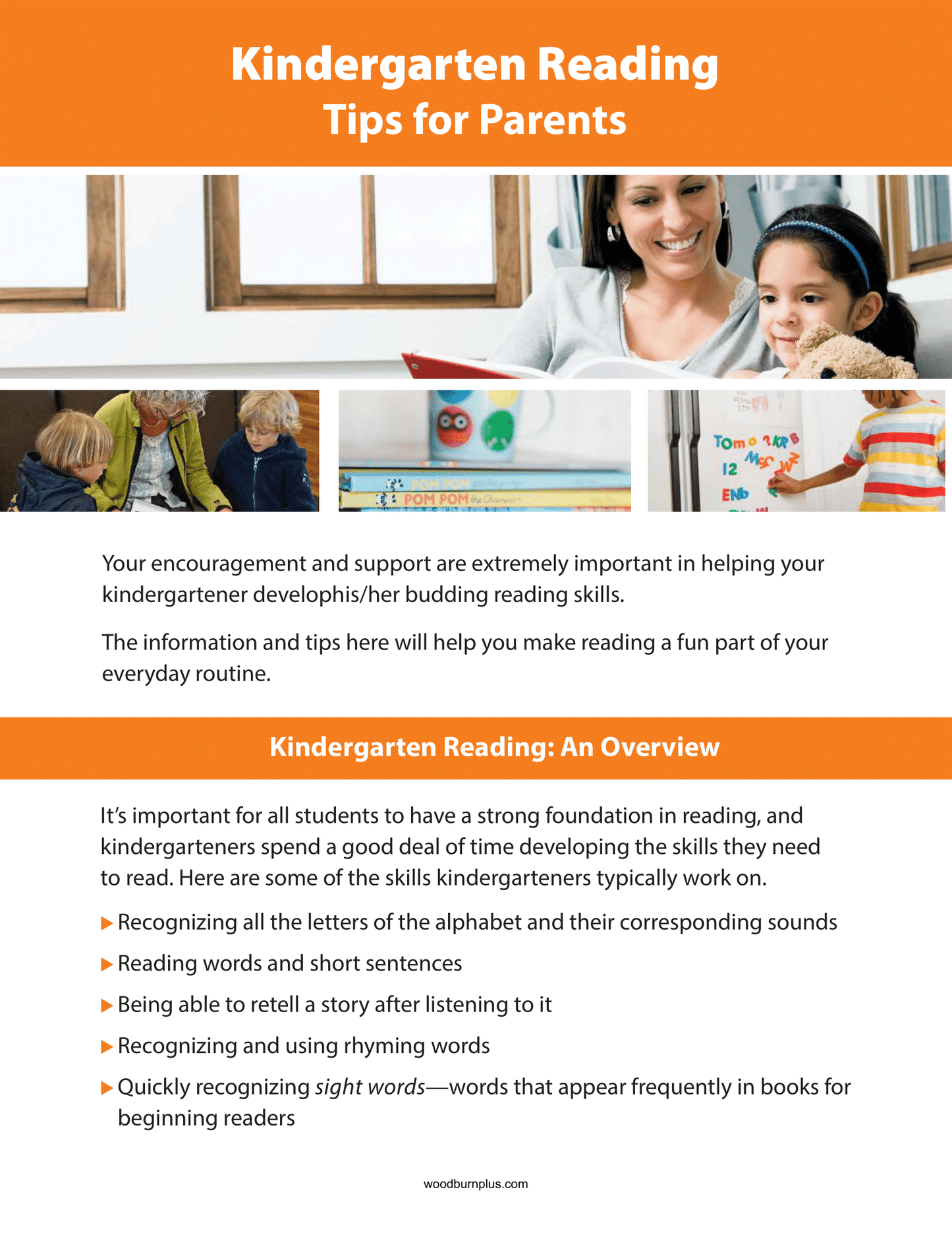 Kindergarten Reading - Tips for Parents