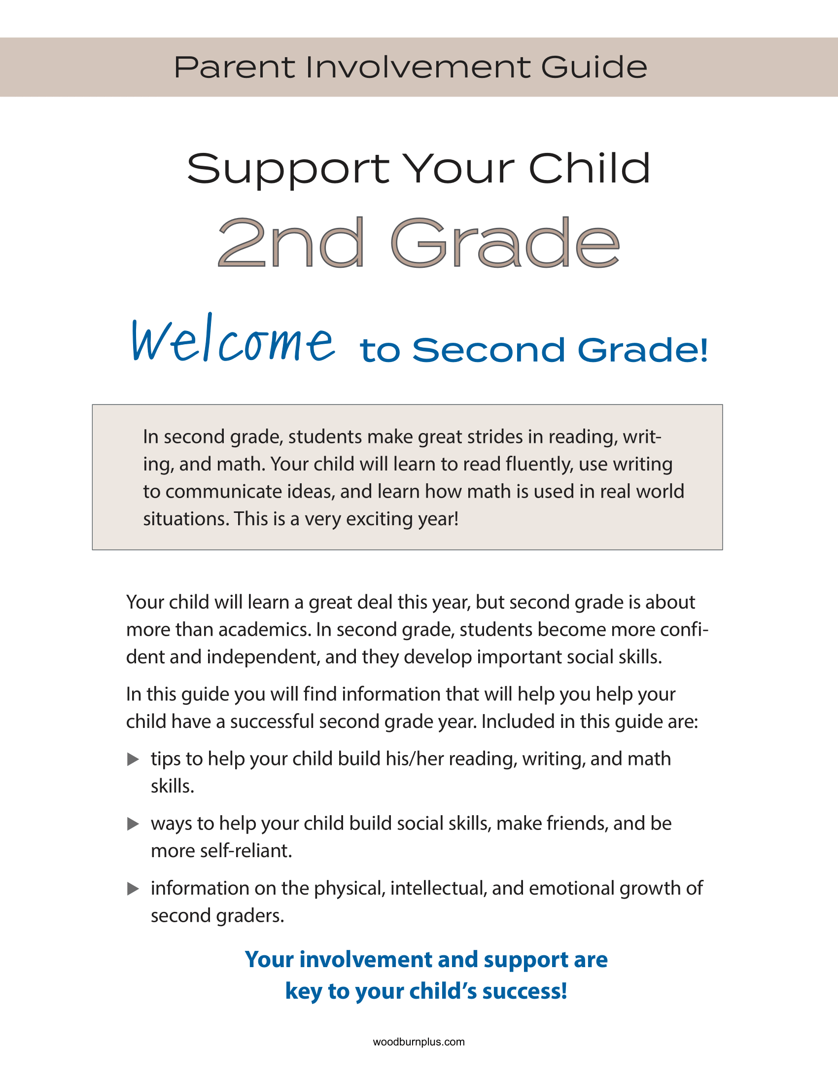 Support Your Child - 2nd Grade