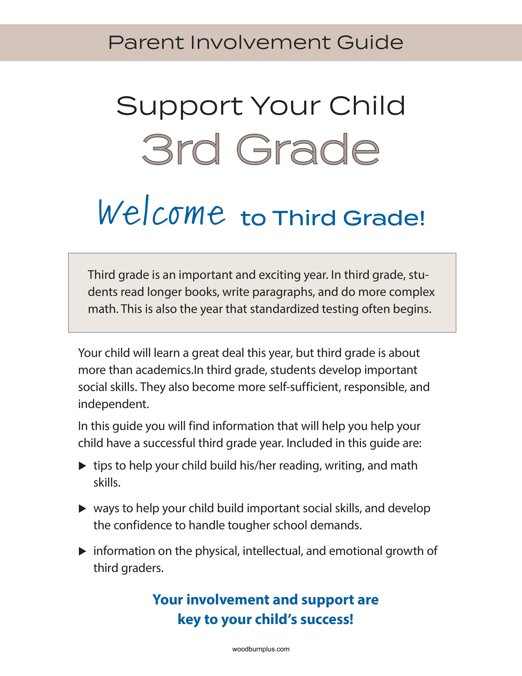 Support Your Child - 3rd Grade
