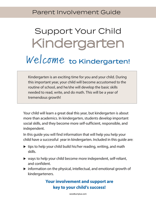 Support Your Child - Kindergarten