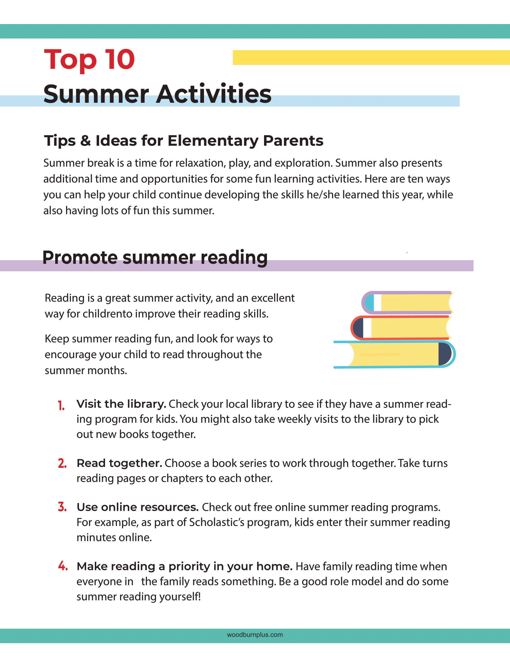 Top 10 Summer Activities