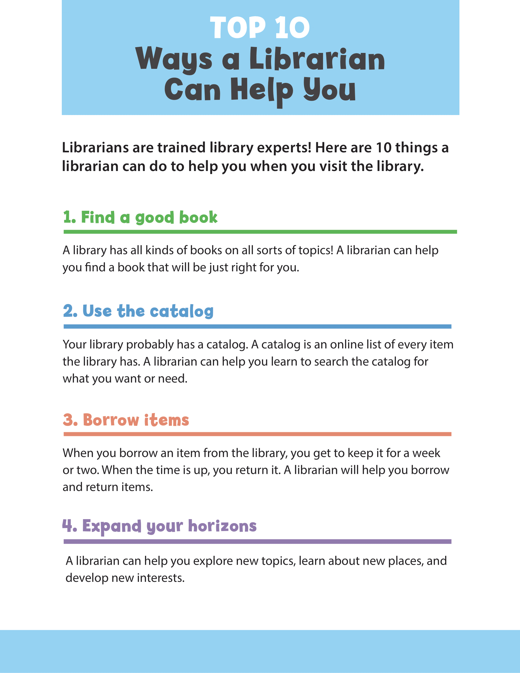 Top 10 Ways a Librarian Can Help You – Woodburn Plus