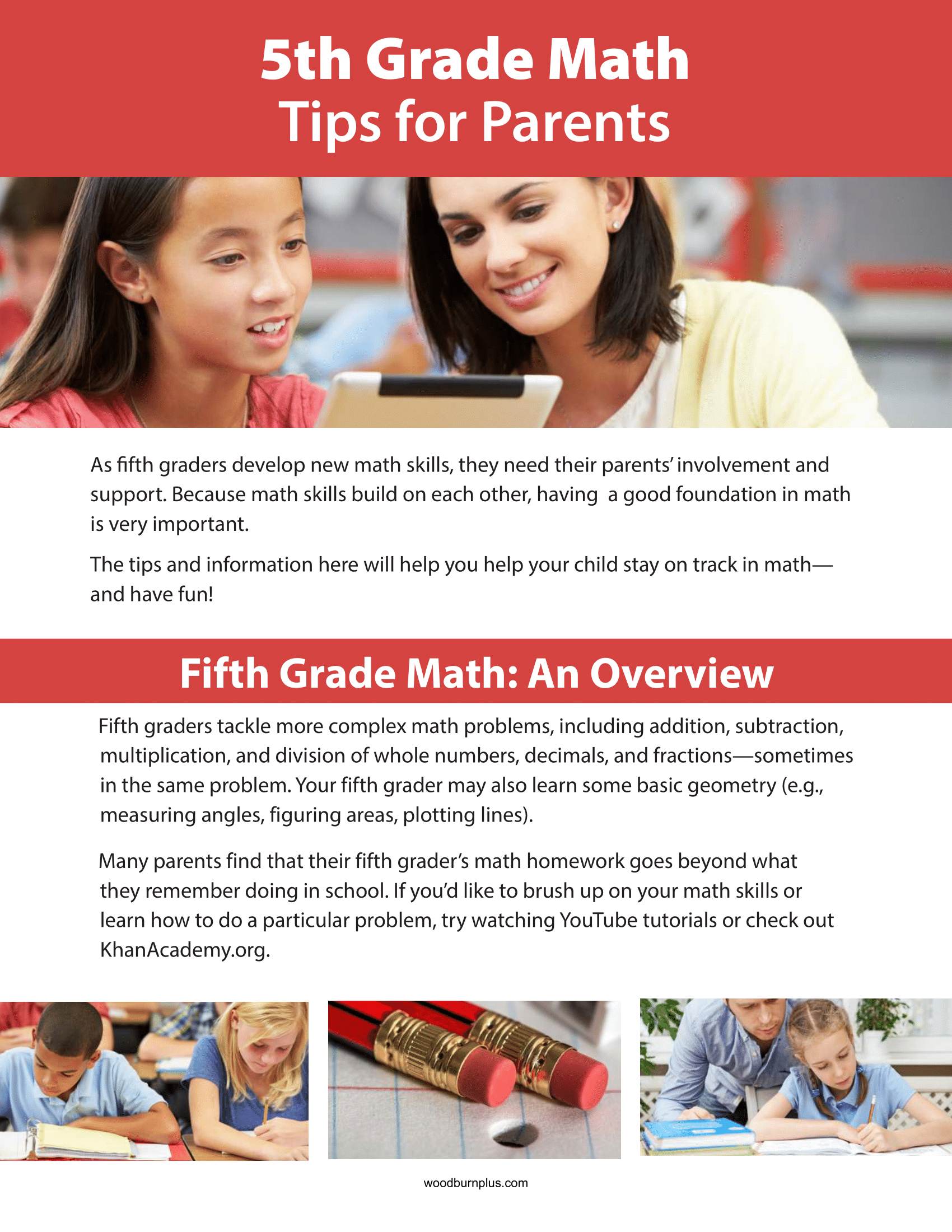 Math Help 5th Grade 5th Grade Math - Tips for Parents – Woodburn Plus