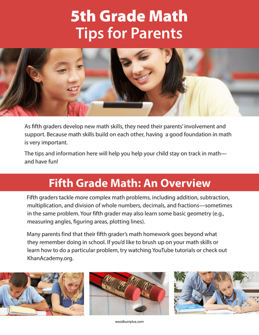 5th Grade Math - Tips for Parents