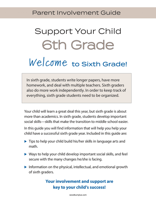Support Your Child - 6th Grade