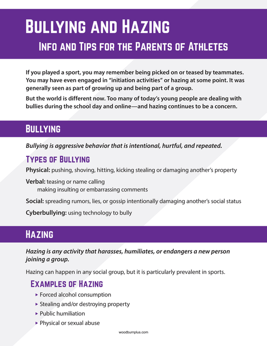 Bullying and Hazing - Info and Tips for Parents of Athletes