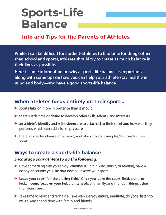 Sports-Life Balance - Info and Tips for Parents of Athletes