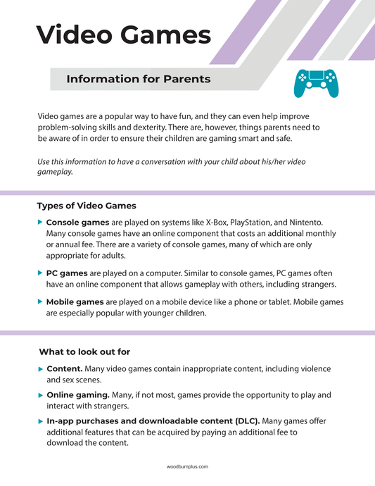 Video Games - Information for Parents