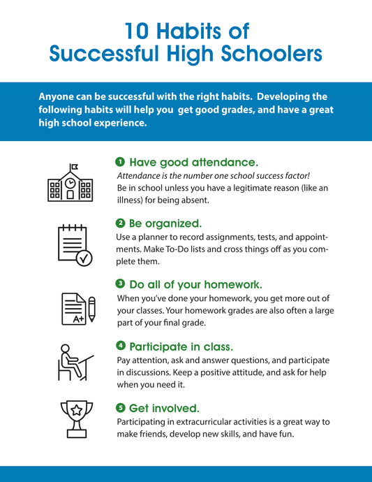 10 Habits of Successful High Schoolers