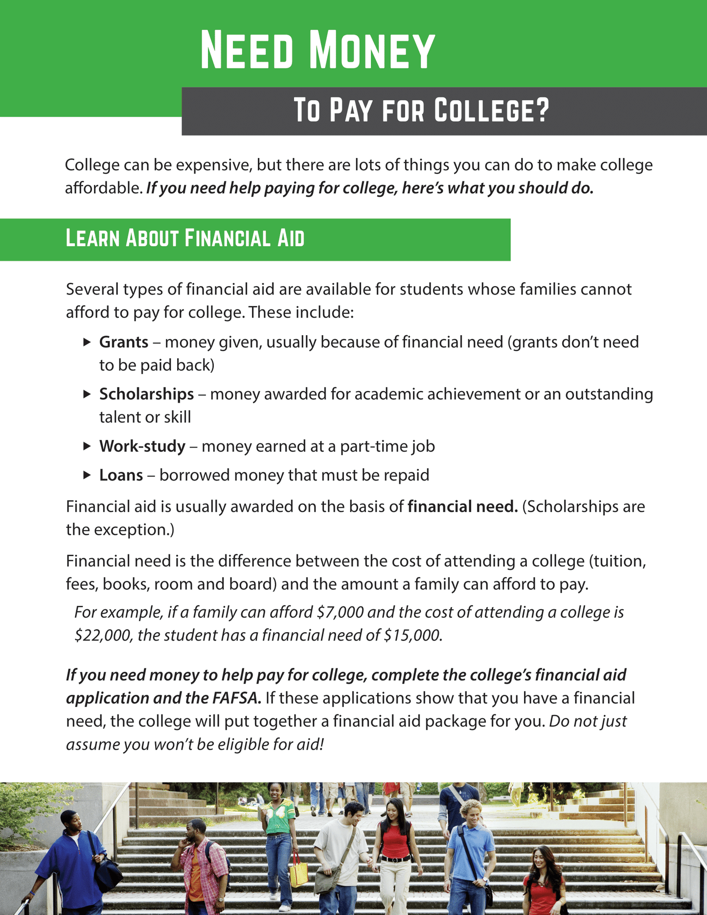 Need Money to Pay for College?