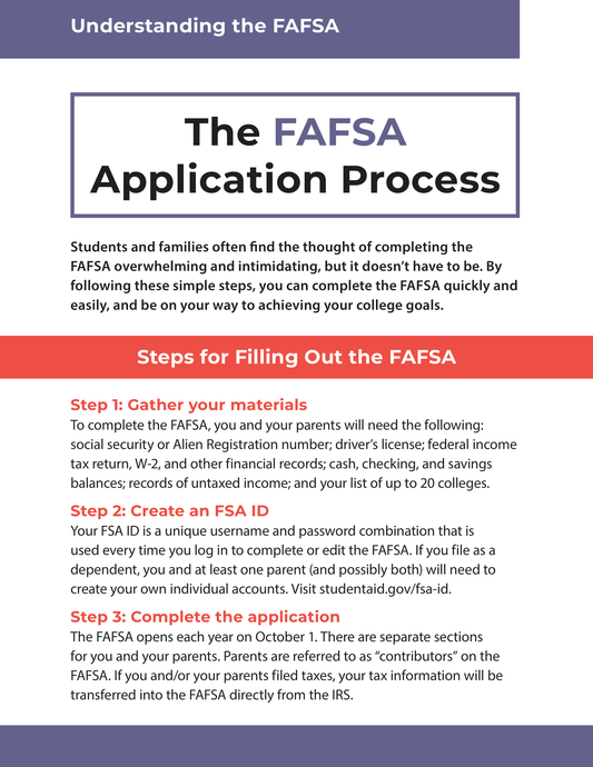 The FAFSA Application Process