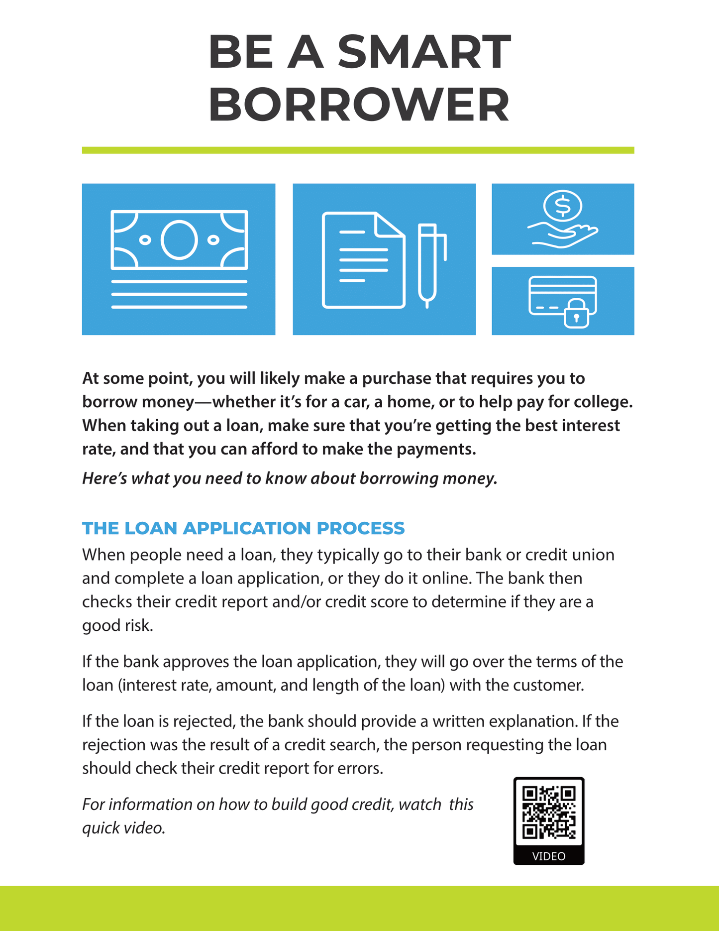 Be a Smart Borrower