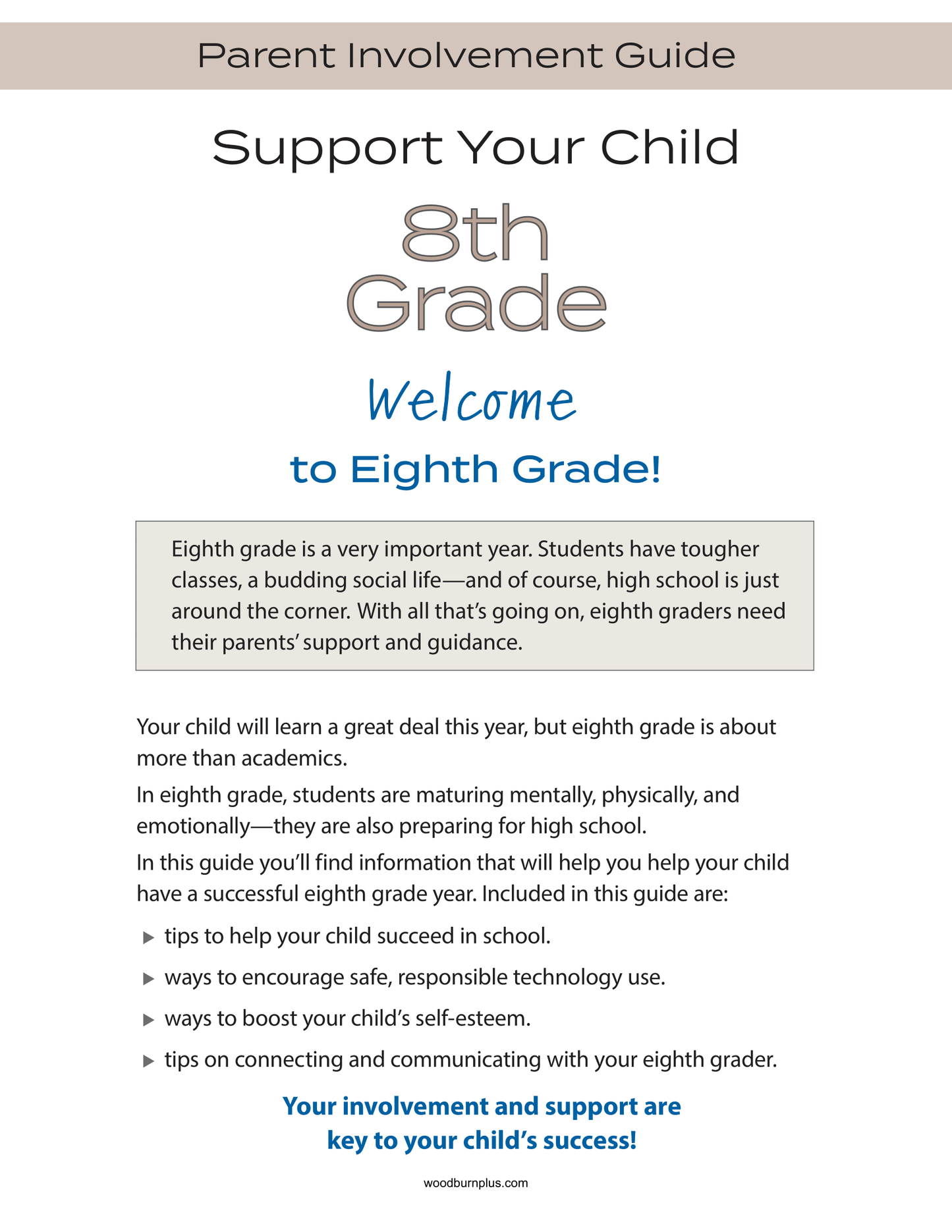 Support Your Child - 8th Grade
