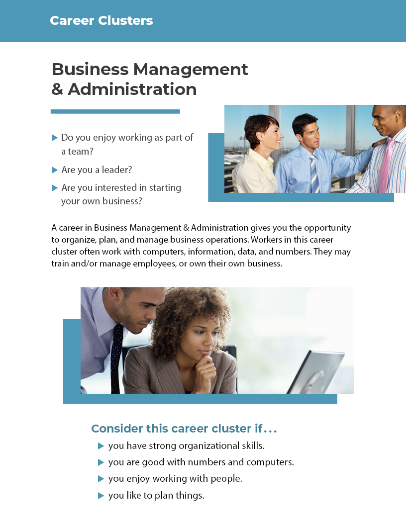 Career Clusters - Business Management & Administration