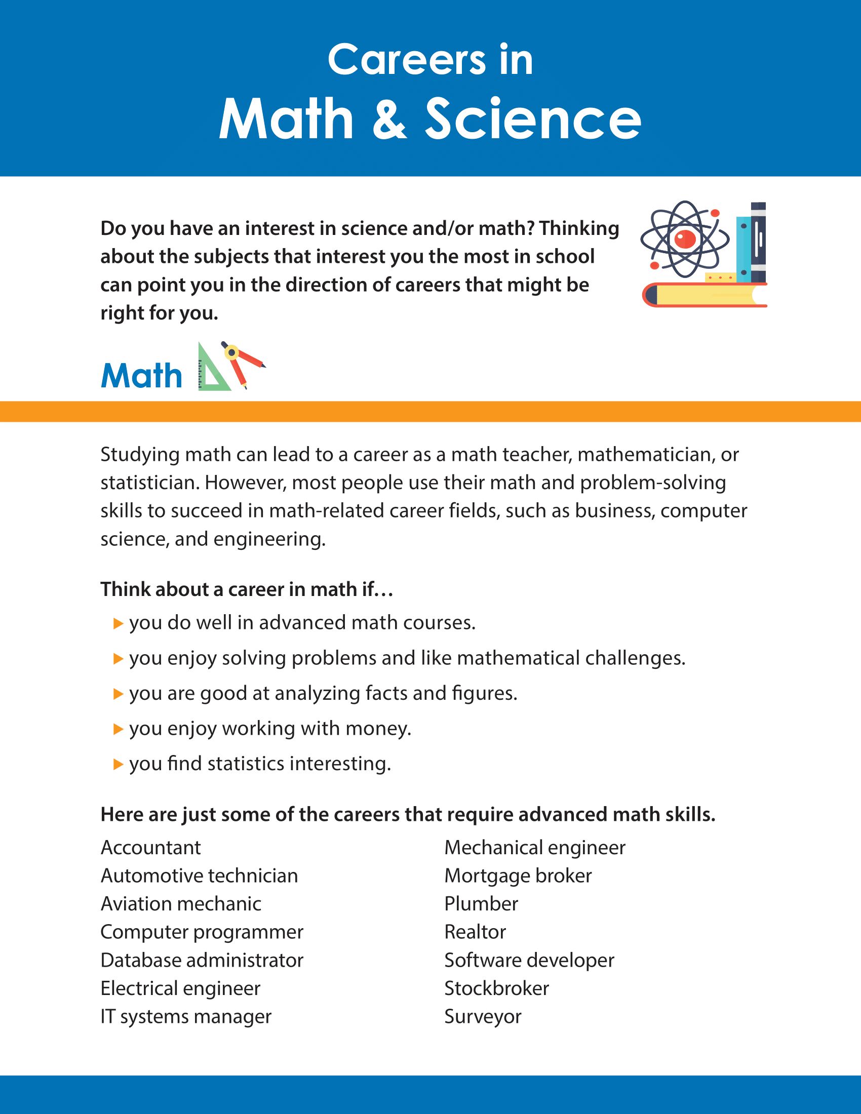 Careers in Math and Science