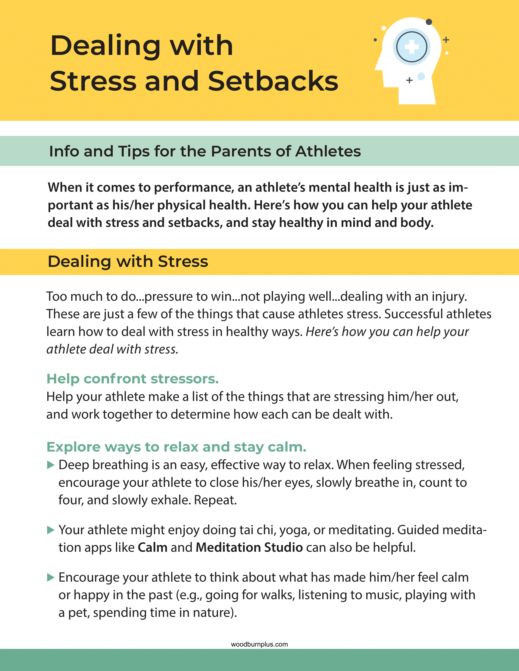 Dealing with Stress and Setbacks – Woodburn Plus
