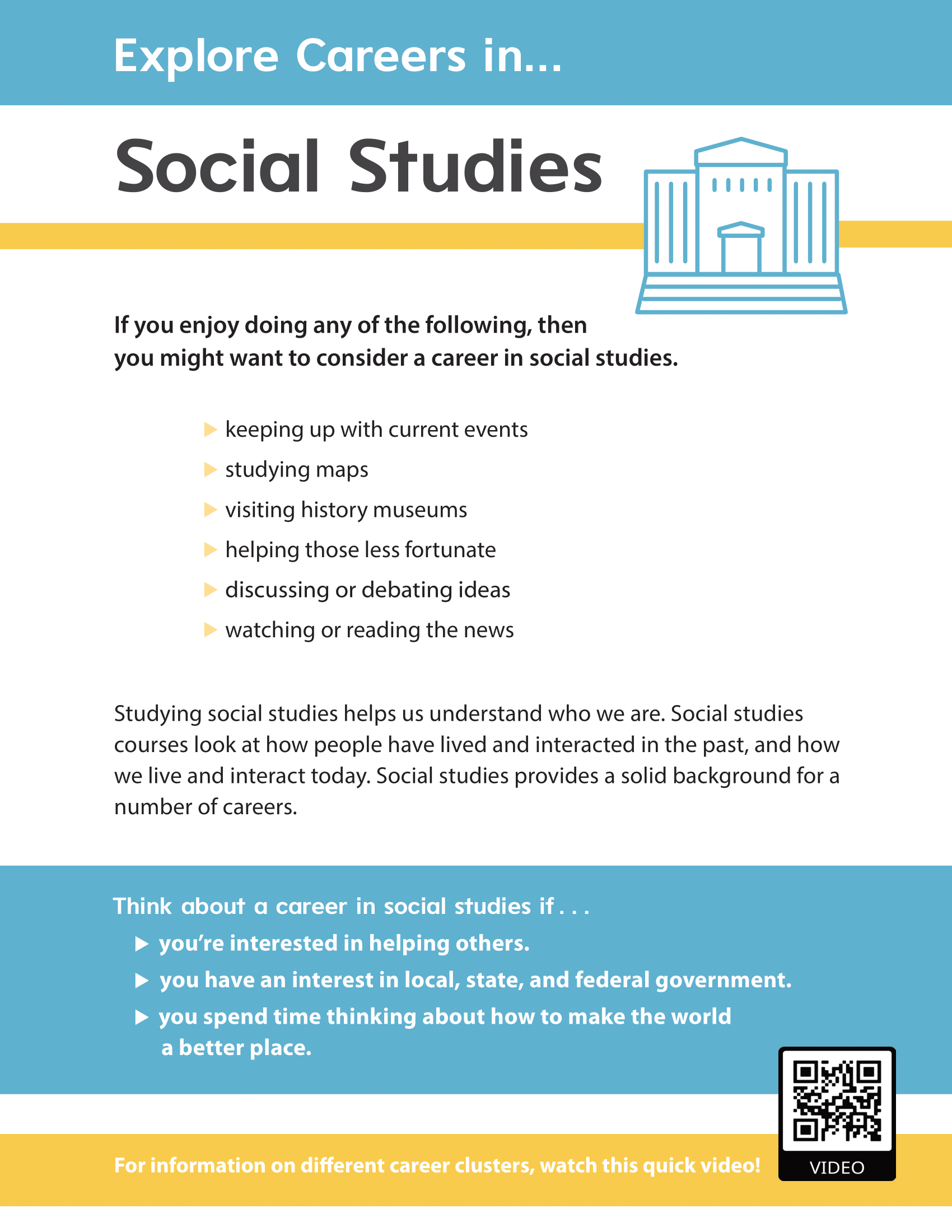 Explore Careers in Social Studies