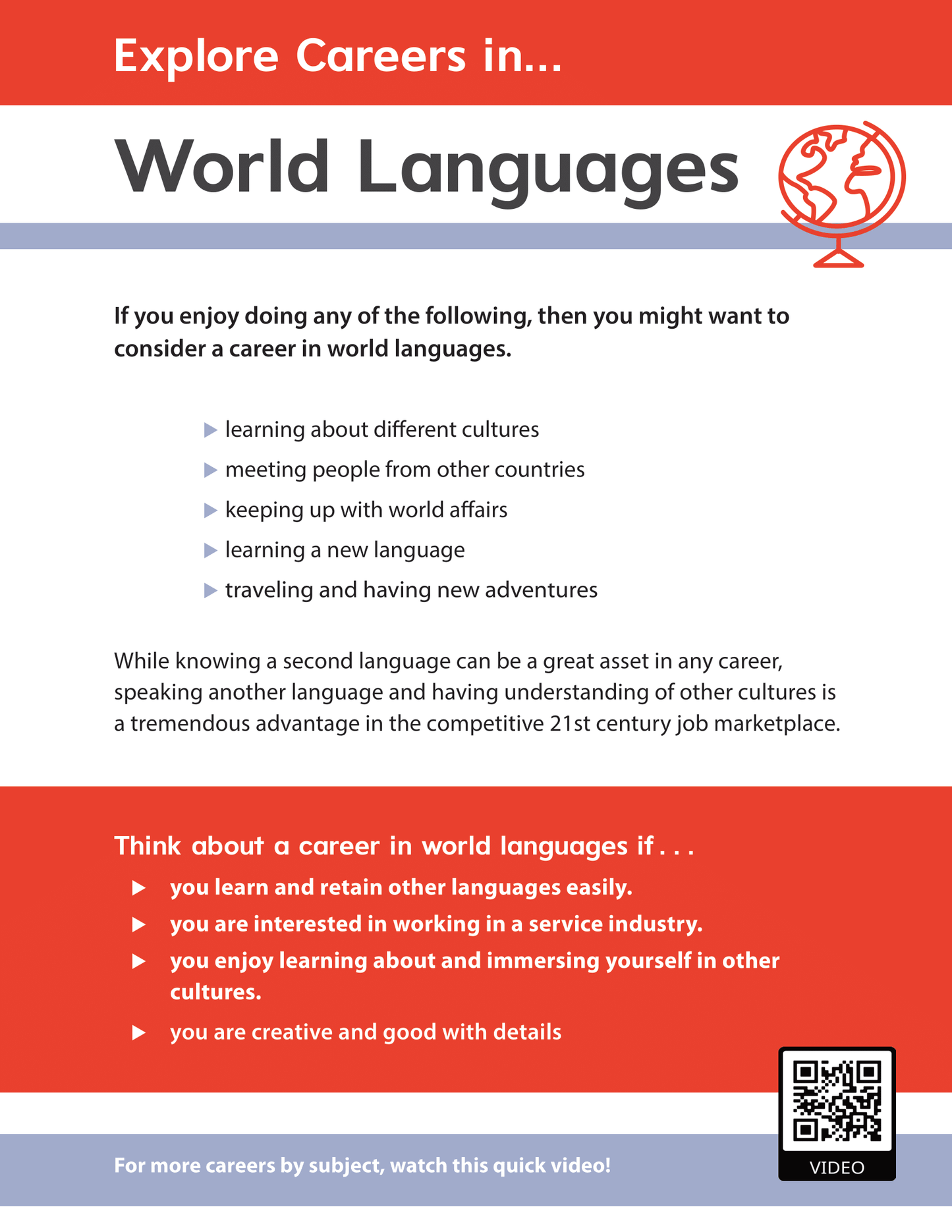 Explore Careers in World Languages