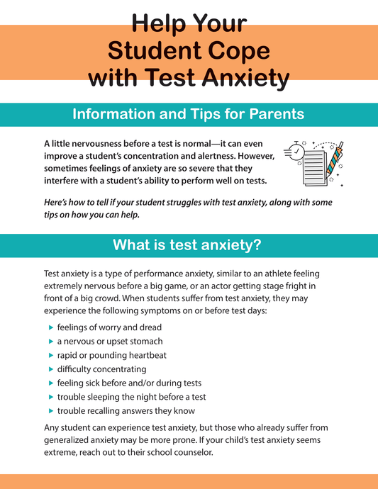 Help Your Student Cope with Test Anxiety