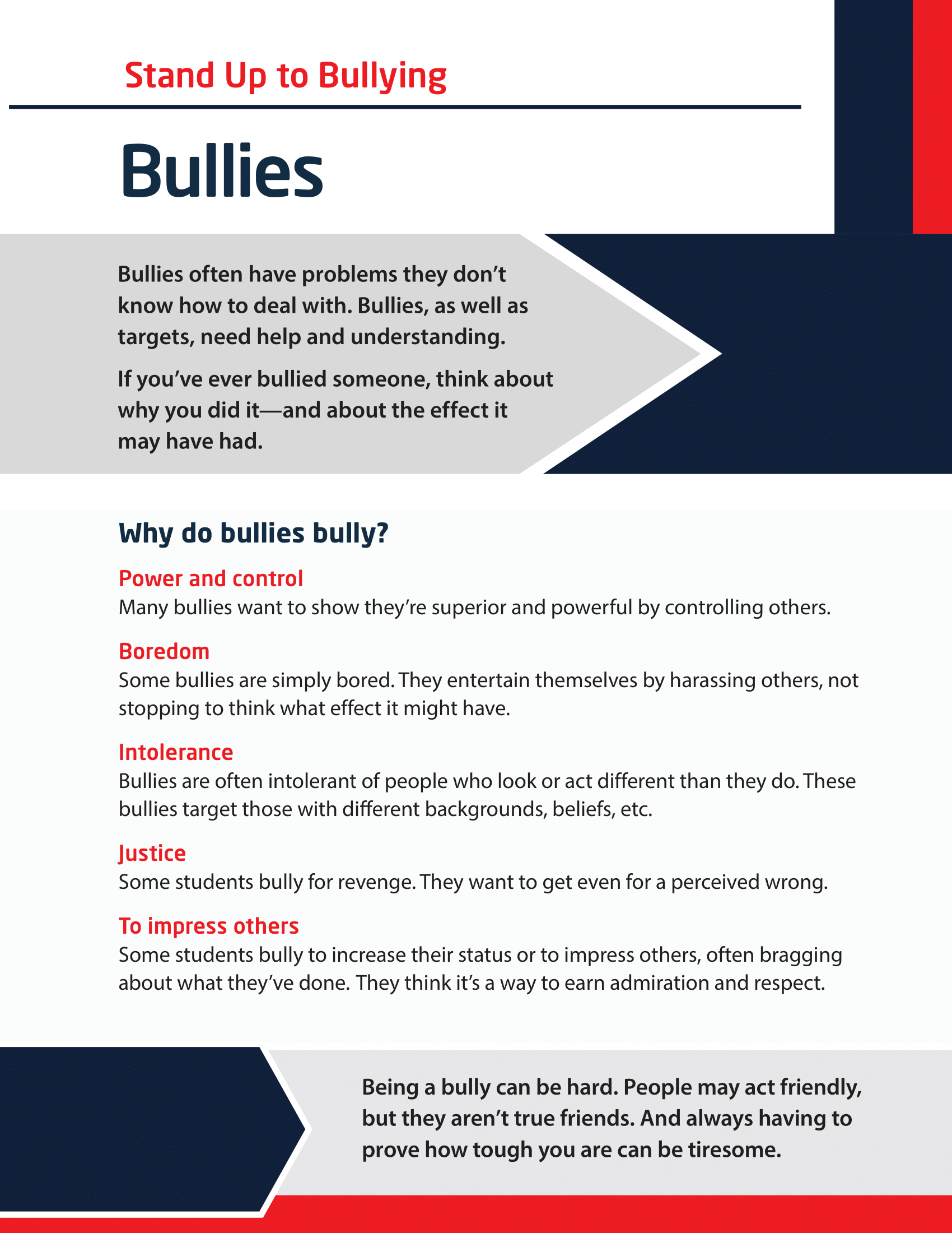 Stand Up to Bullying - Bullies
